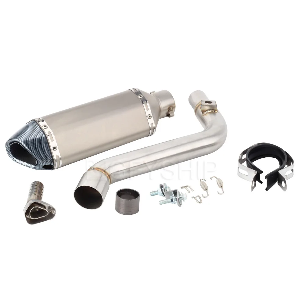 For Suzuki DR650 1996 to 2019 2020 DR 650 SE 96-20 DR650 DR 650 Escape Slip-on Motorcycle Exhaust Muffler And Link Pipe System images - 6
