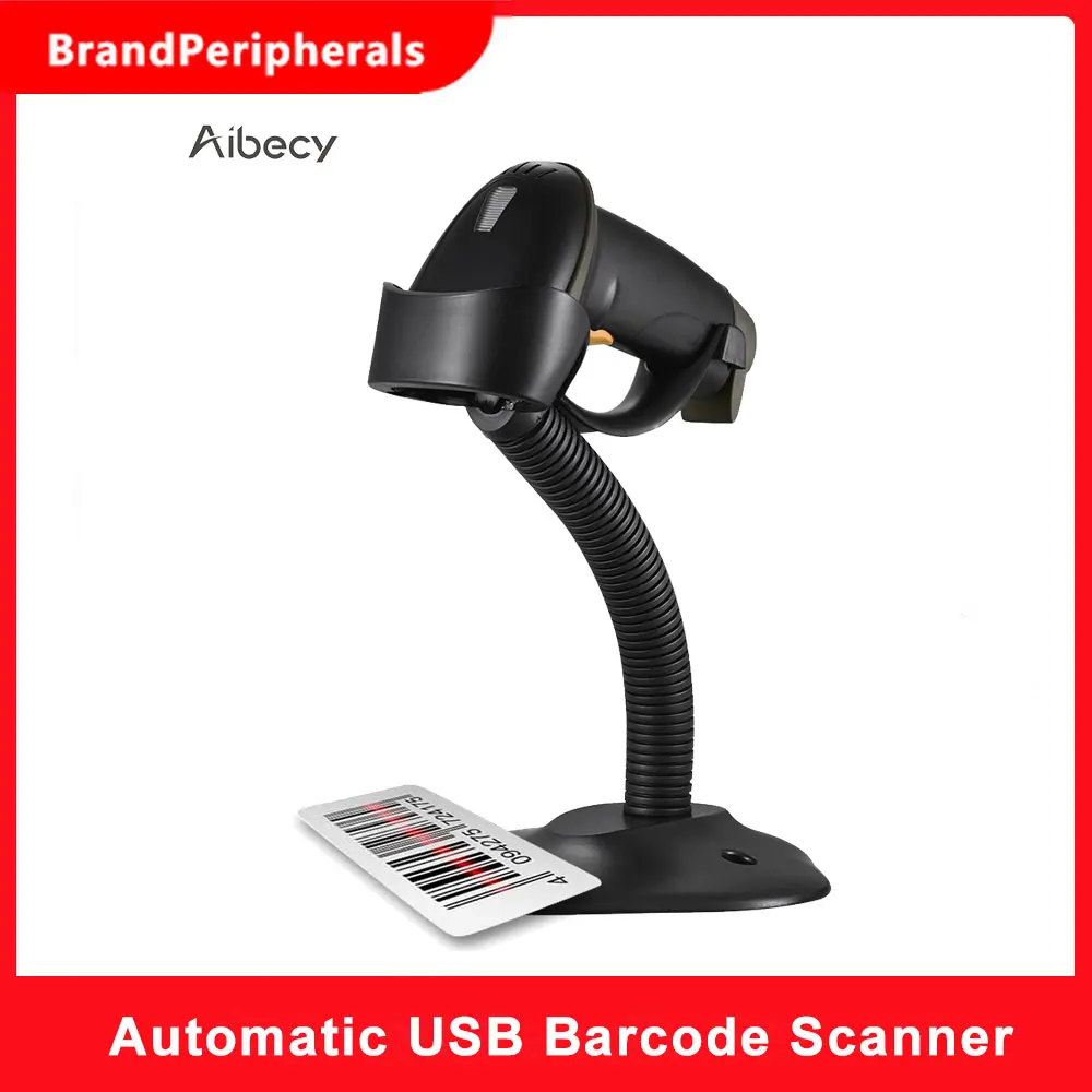 Сканер штрих кода автоматический проводной с USB кабелем и подставкой|Сканеры| |