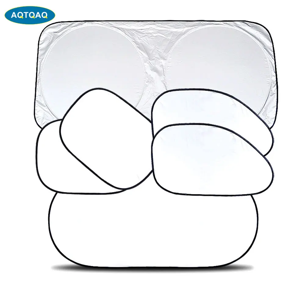

6Pcs/Set Foldable Windshield Silver Coated Sun Shade for Car SUV Trucks Minivan Car Sun Shades Various Windshields from Sun