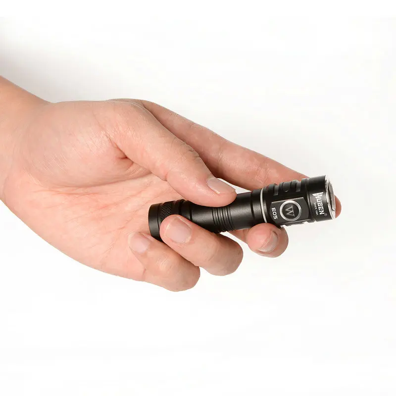 Wuben E05 маленький фонарик USB Перезаряжаемый XP L светодиодный макс 900 люмен дальность
