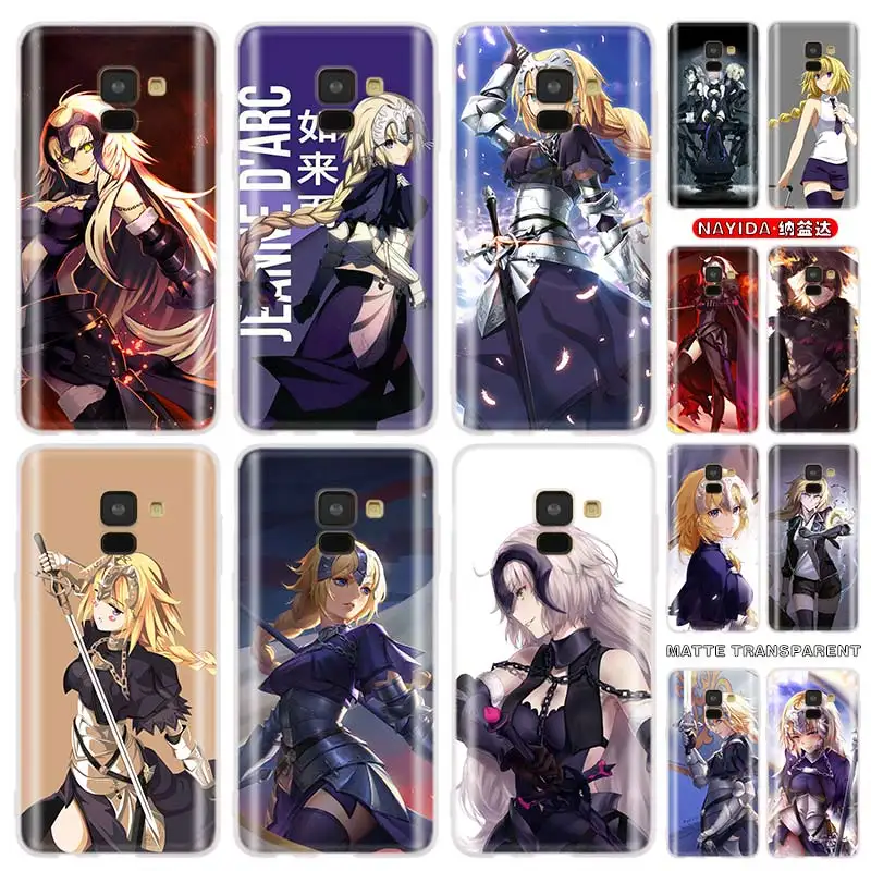 Мягкий чехол из ТПУ для Samsung Galaxy J6 J8 J3 J5 J7 J4 Plus 2018 2016 2017 EU Prime Pro j610 Jeanne D'Arc Fate Apocrypha
