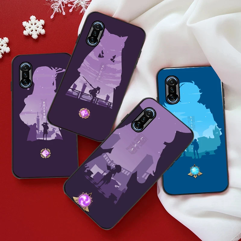 

Genshin Impact Anime Cartoons Phone Case For Xiaomi POCO X3 Pro NFC F3 GT M3 For GT Funda Coque Carcasa Back Cover Soft TPU
