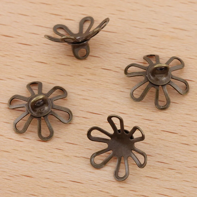 500 шт 10 мм бусы колокольчик с торцевыми крышками петлей 6 филигранные граненые