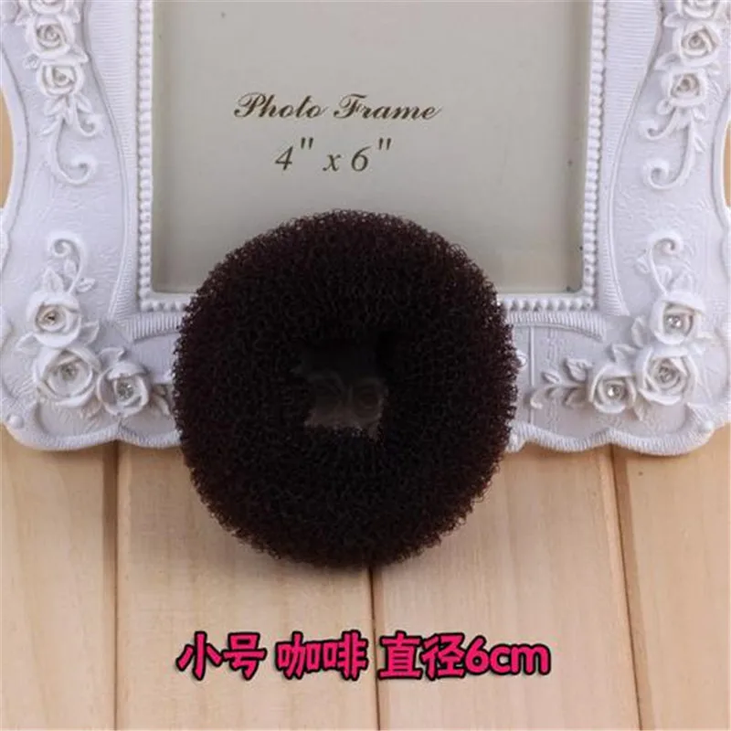 Coffee5-6cm 1 шт. модный элегантный женский Корректировщик фигуры пончик Кольцо для волос булочка модный инструмент для укладки волос аксессуары инструмент для волос - Цвет: Coffee5-6cm