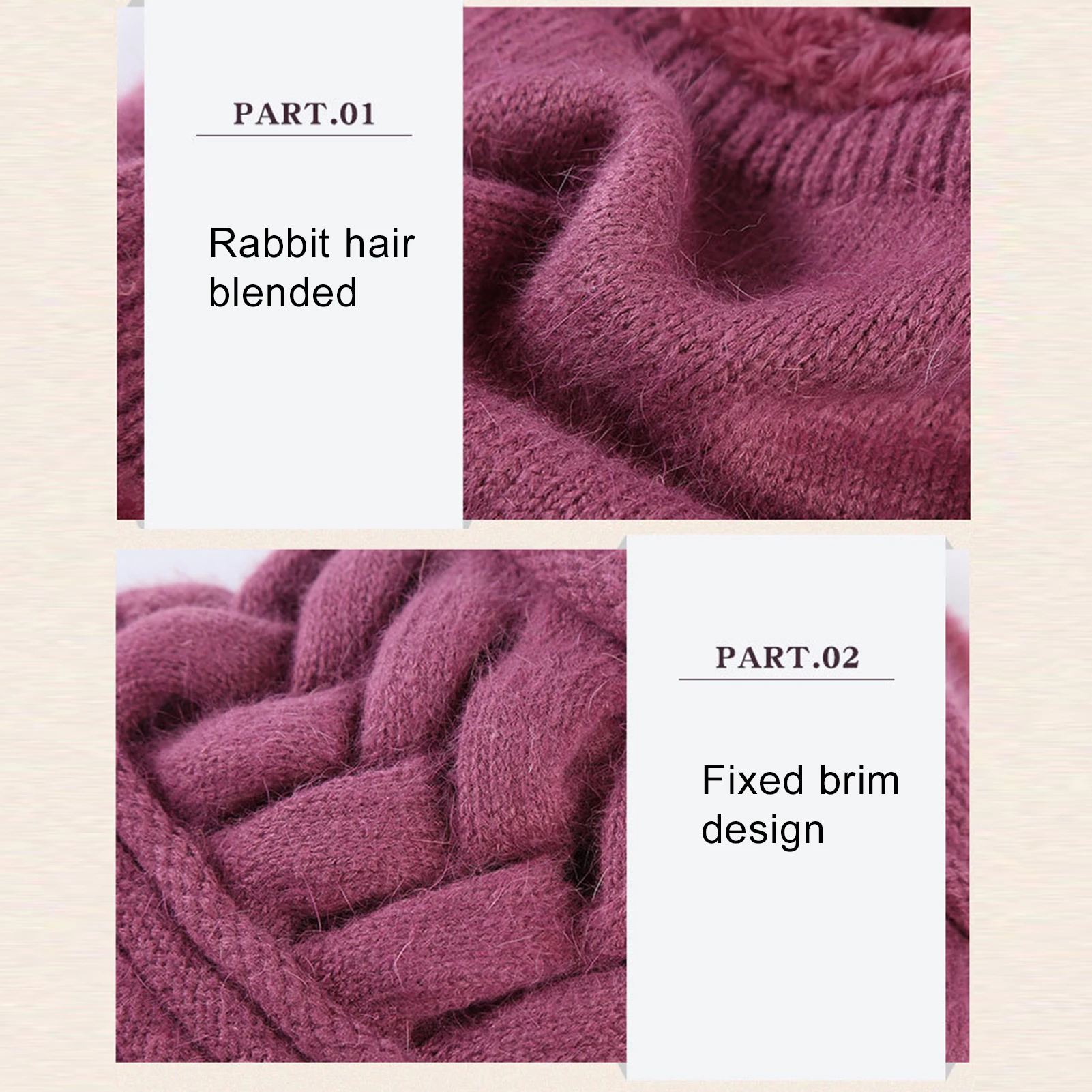 Женский Зимний вязаный ветрозащитный Теплый головной убор с шапочкой и шеей шарф