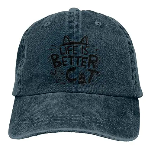 

Life is Better with A Cat Man/Woman Baseball Cap Cowboy Cap