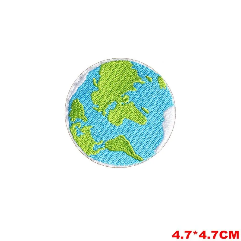 

Iron-on Planet Patches Sew on Badge for Clothing on Jeans for Environment Embroidery Stickers for Kids DIY Patch Appliques