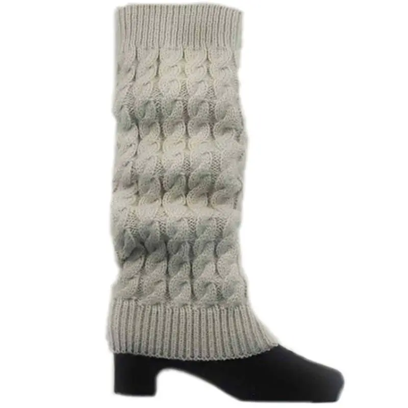 

Women Winter Warm Knit Crochet High Knee Leg Warmers Leggings Boot Leggings Slouch Drop Ship
