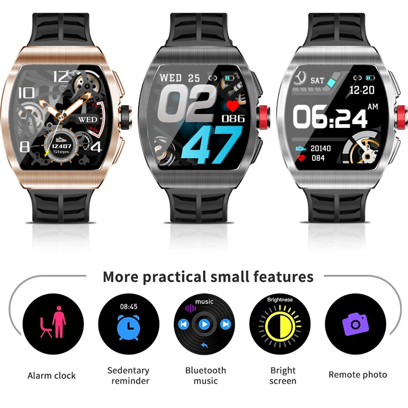 

LIGE 2020 New Luxury Men Smart Watch Women IP68 Waterproof Sport Fitness Watch 1.4 inch Square Screen HD IPS Color Screen Reloj