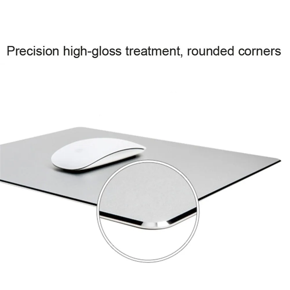

Mouse Pad Metal Aluminum Mousepad Double Side Waterproof Ultra Smooth Mouse Pad for Office and Gaming DQ-Drop