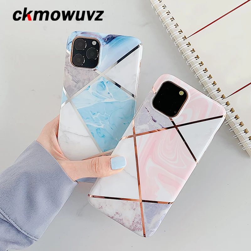 Чехол для телефона с покрытием iphone 6 6S 7 8 + XR XS Max 11 Pro 12 Mini SE 2020 задняя крышка на синем