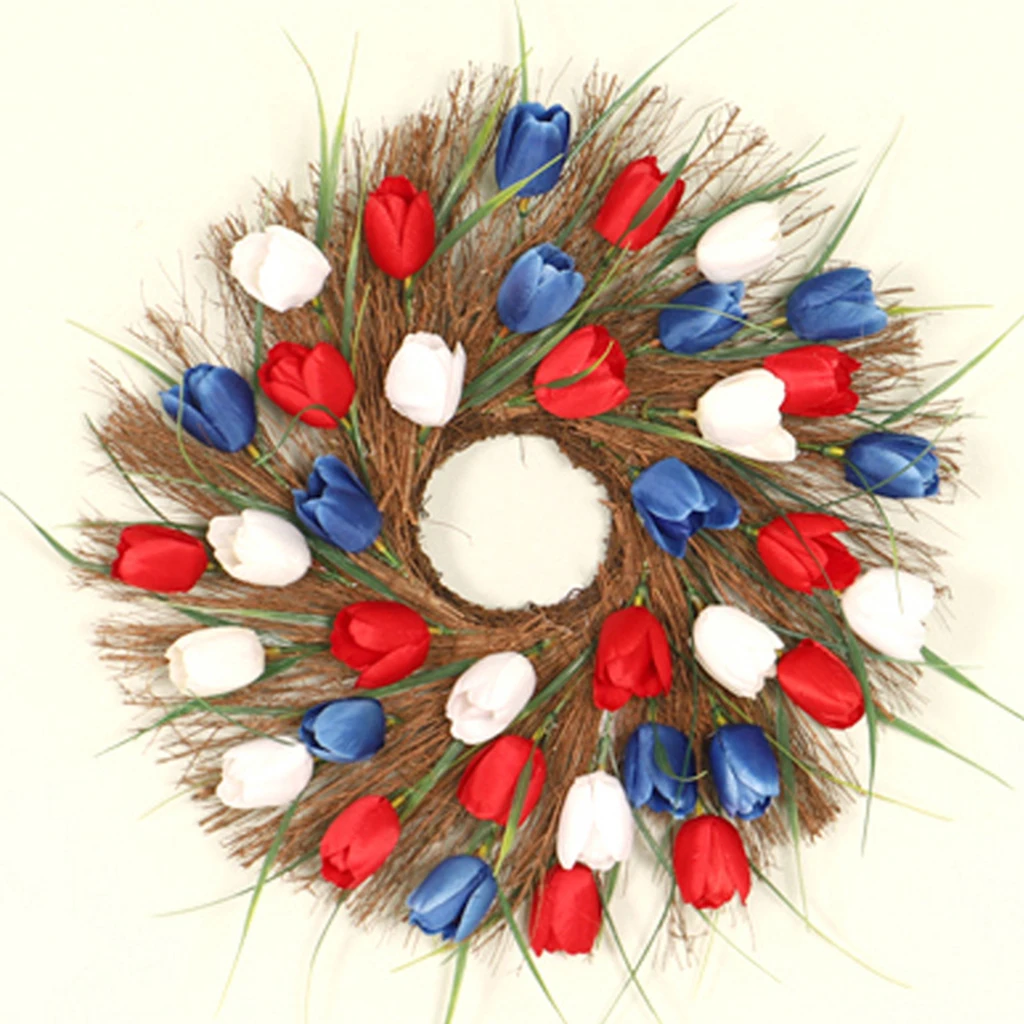 

Artificial Wreath Front Door Wreath Party Wedding Decor Flower Garland