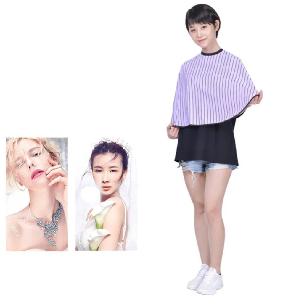

1PC Haircut Cape Comfortable Short Adjustable Professional Barber Cape Hair Stylist Apron for Shop