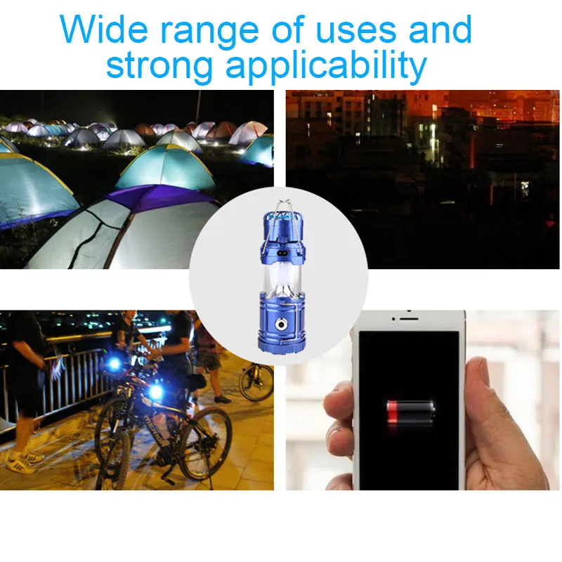 2020 светодиодный фонарь на солнечной батарее для кемпинга рыбалки палатки