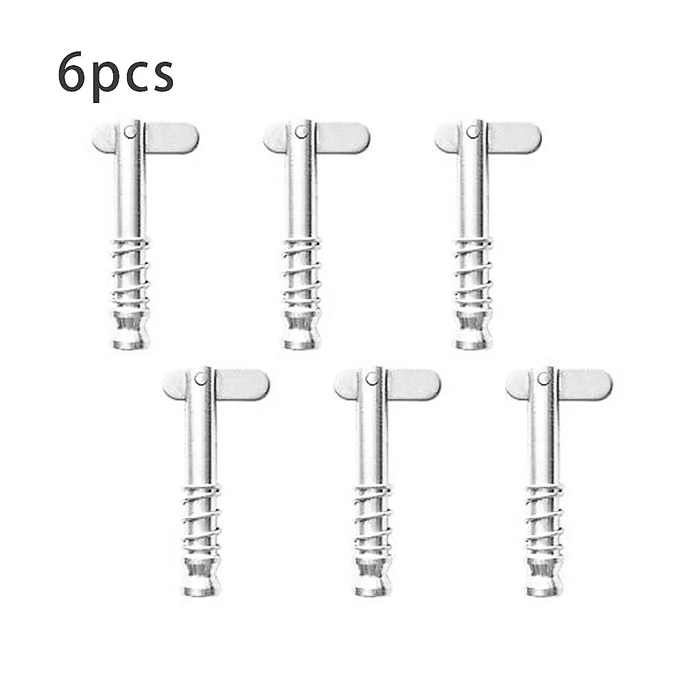 

6Pcs Silver Quick Release Pin, Stainless Steel Boat Bimini Top Hardware Boat Hinge Pins