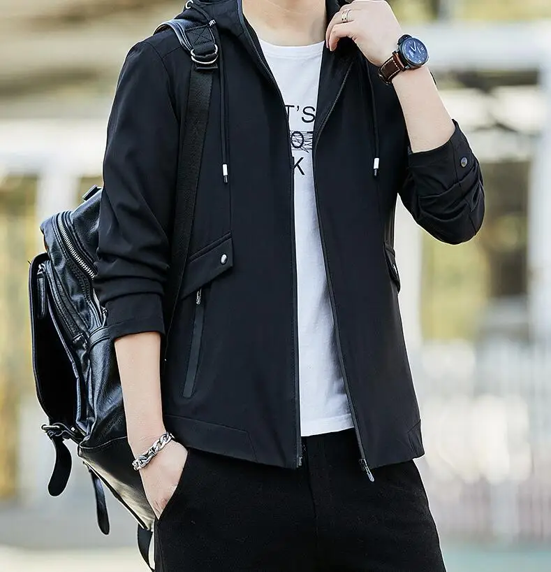 

2021 New Spring Men Jacket Thin Slim Jackets Windbreaker Zipper Windbreaker Jacket Male Outwear Clothing