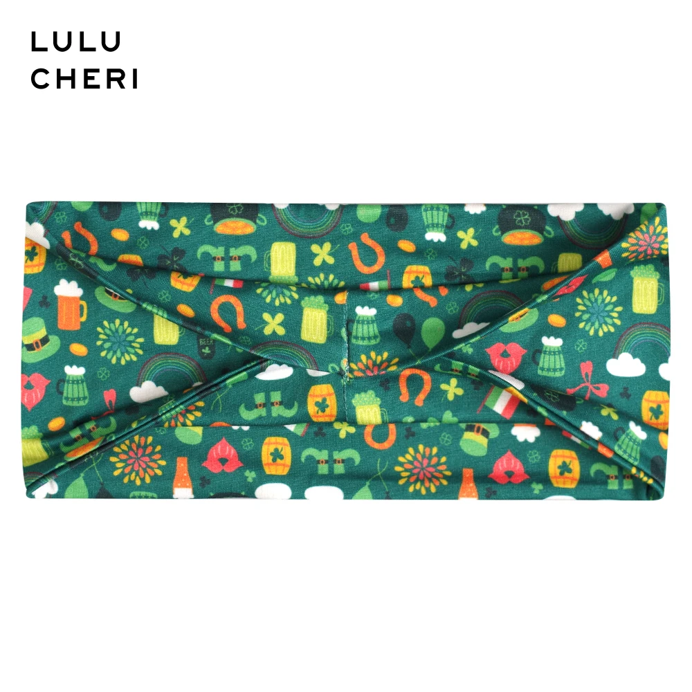 Женская эластичная повязка на голову с принтом День Св. Патрика | Спорт и