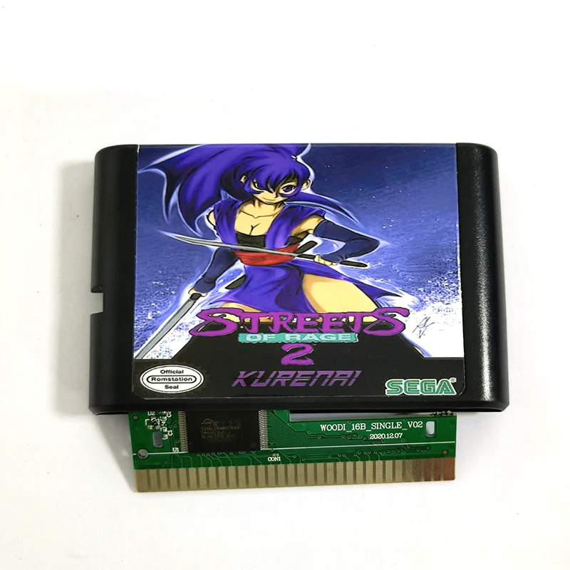 16-битная игровая карточка с улицами Rage II Kurenai Sega Mega Drive Genesis | Электроника