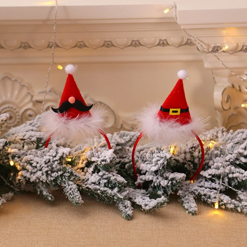 Головные уборы в виде рогов Санты елки лося рождественские аксессуары для детей