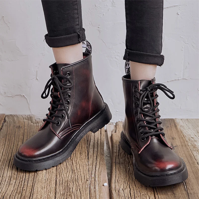 Женские ботинки обувь из мягкой кожи женские белые ботильоны мотоциклетные