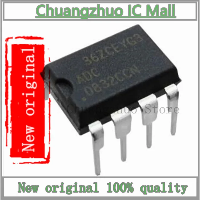 10 шт./лот ADC0832CCN DIP-8 ADC0832 DIP8 ADC 0832CCN DIP IC Chip новый оригинальный | Электроника