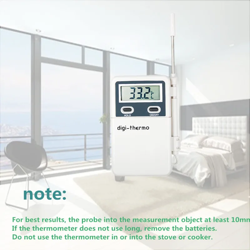 Цифровой термометр мультитермометр измеритель температуры холодильник для