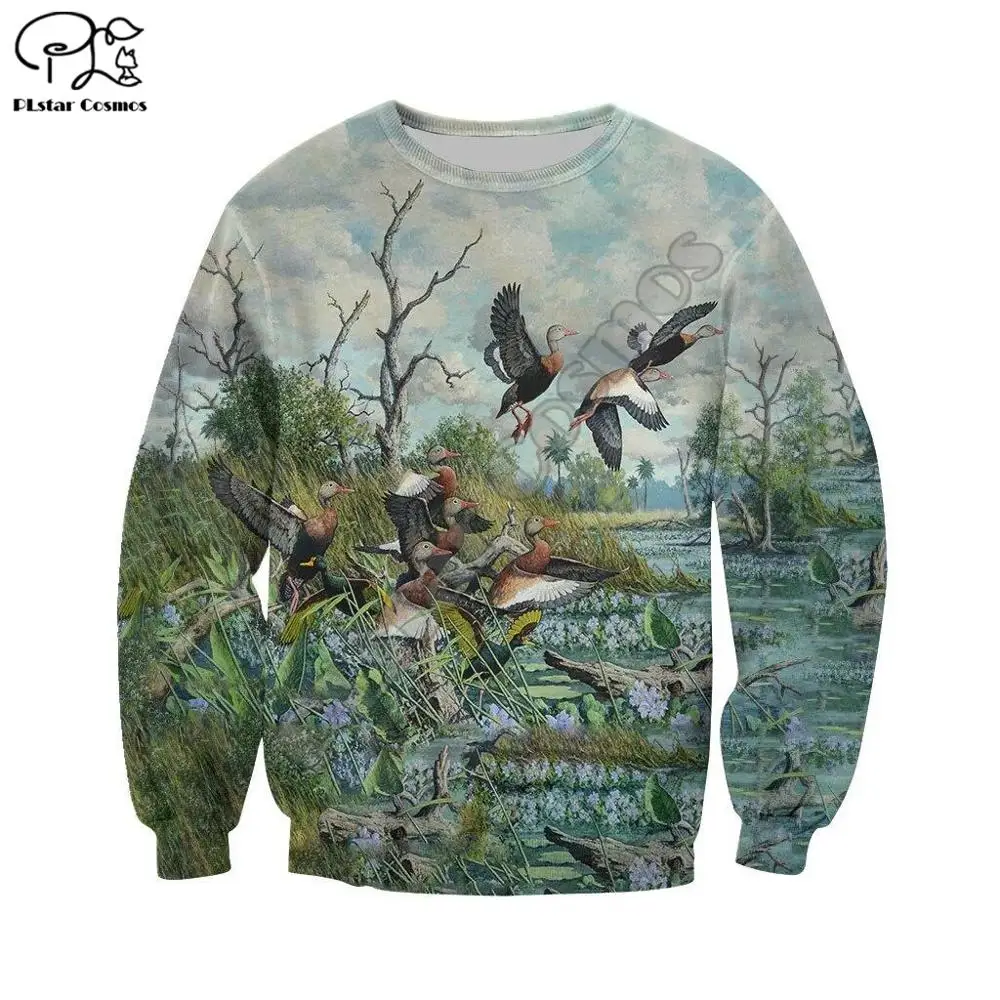 

PLstar Cosmos Duck Hunting Animal Hunter Camo Tattoo Autumn Sweatshirt Tracksuit Pullover Harajuku 3DPrint Men/Women Hoodies B1
