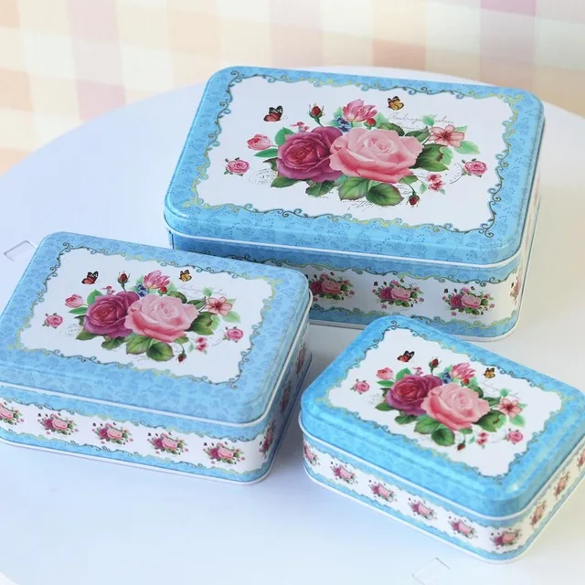 Комплект из 3 предметов многоугольным металлические печенье коробка для лунных