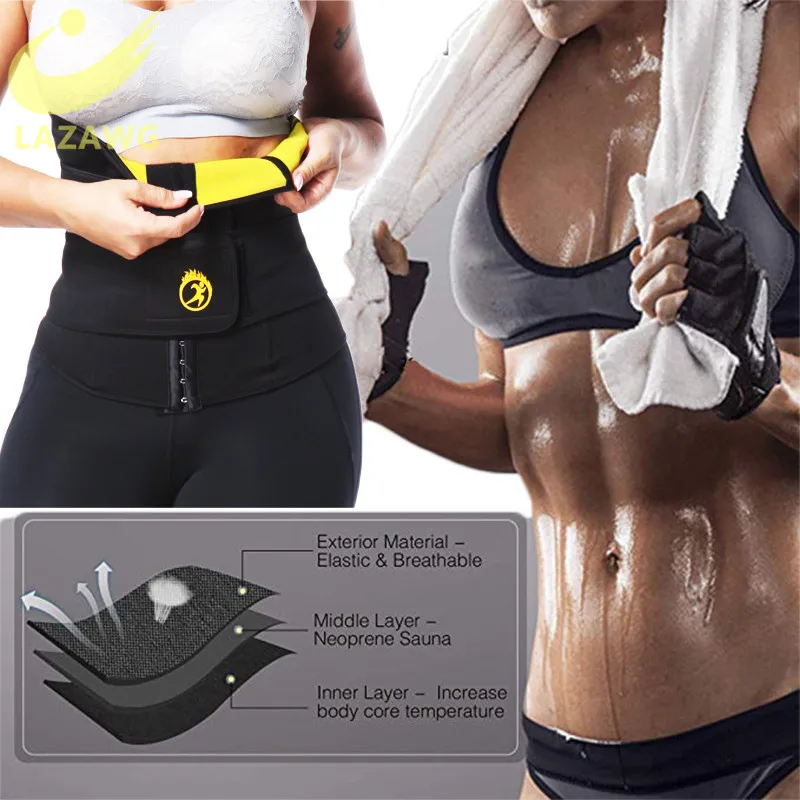 LAZAWG двойной тренировочный пояс для сильный Управление формирователь тела Для