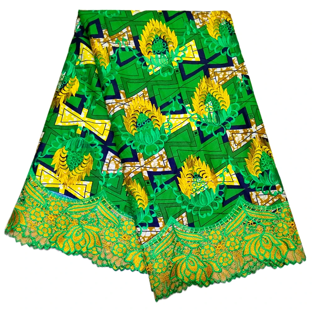 Ankara African Wax Prints Fabric Nigerian Embroidery Lace 6Yardslot | Аксессуары для одежды