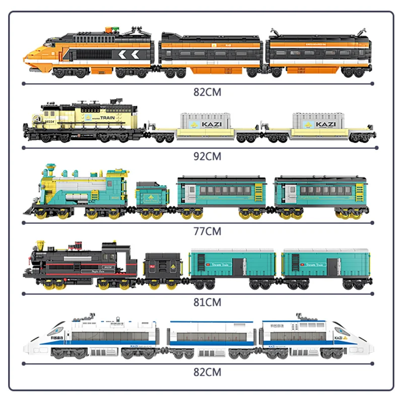 Набор моделей железной дороги Happy Train Curve электрические строительные блоки на