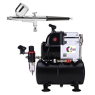 Модернизированный компрессор OPHIR PRO комплект аэрографа двойного действия л с воздушным баком и вентилятором, технология охлаждения, для загарамодели хобби