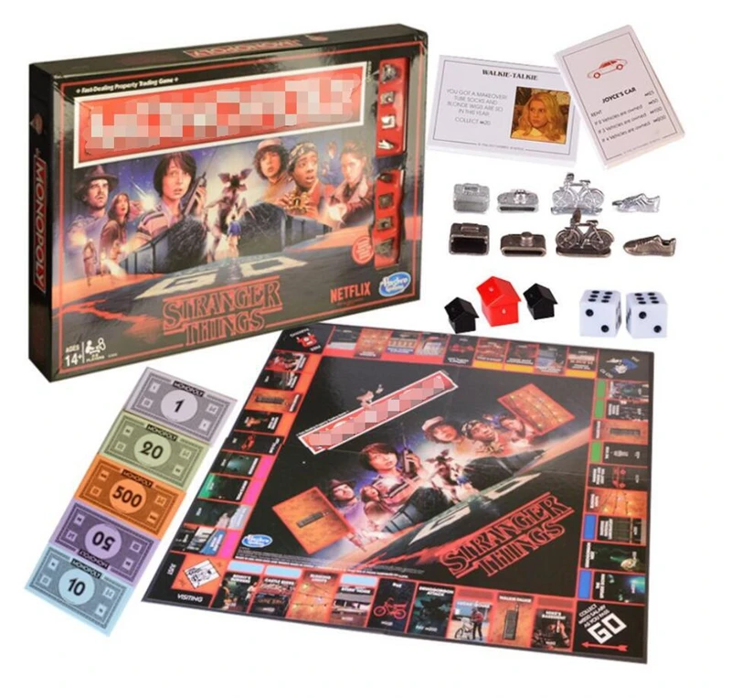 Monopoli Stranger Things настольная игра развлекательная карточная головоломка Семейная