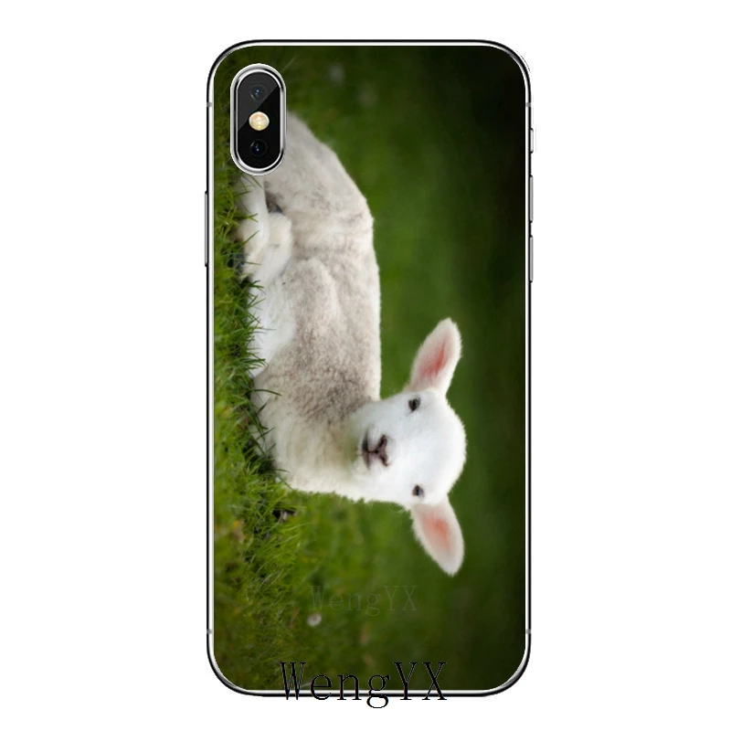 Мягкий силиконовый чехол для телефона с милой овечкой iPhone 11 Pro XS Max XR X 8 7 6 6S Plus 5 5S SE