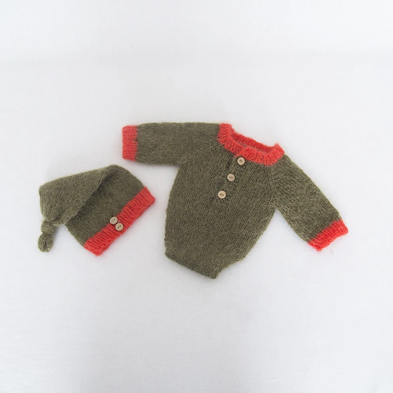 Комплект комбинезонов с капюшоном для новорожденных Реквизит фотосессии