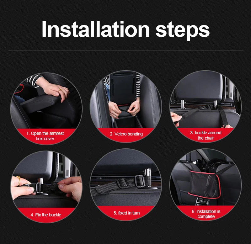 

Advanced Car Net Pocket Handbag Holder for Handbag Bag Documents Phone Valuable Items (handbag shown in picture is not included)