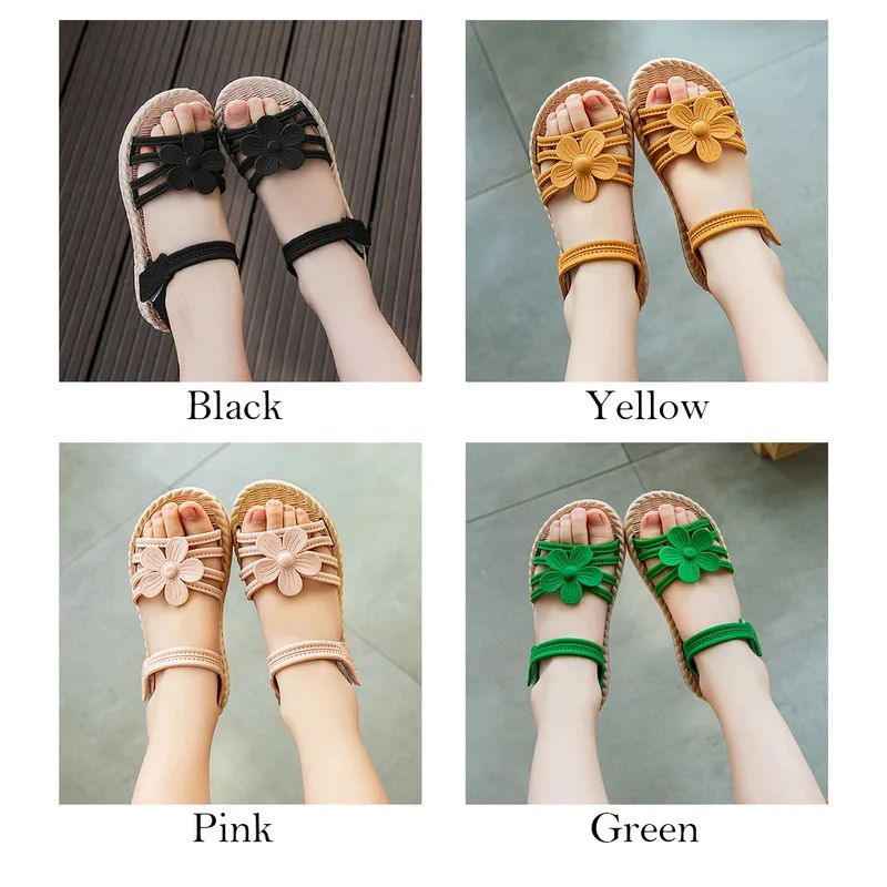 

Litthing Summer Girls Sandals 2021 Summer New Children's Fashion Soft Bottom Princess Shoes Little Girl Baby Shoes Sandalias