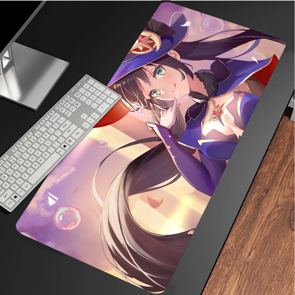 

Genshin Impact Mouse Mat Gaming Mousepad HD Printing Computer Gamers Locking Lock Edge Mouse Pad XXL90x40cm Keyboard PC Desk Pad