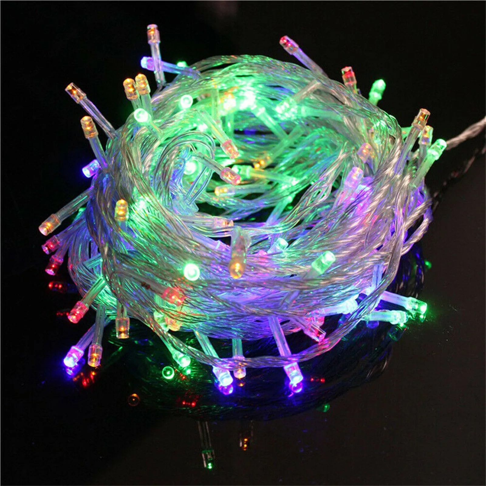 LED Sparkling Light String Eight Modes Colorful Fairies Garden Strobe Power Supply Color Home Lighting Ozdoby Wielkanocne | Лампы и