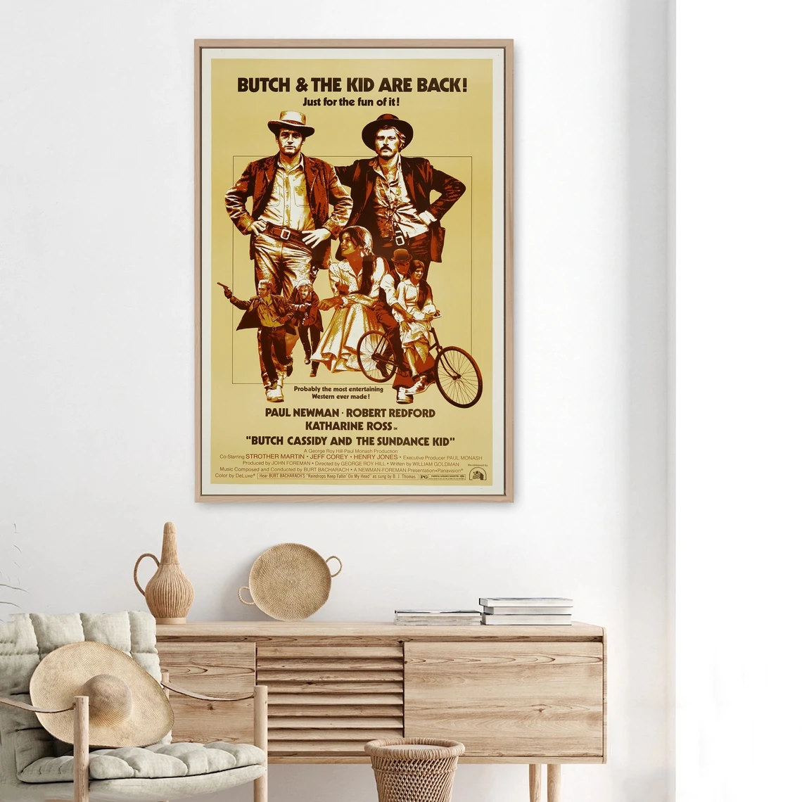

Детский постер Pelicula Butch Кессиди и Sundance, настенная живопись, украшение для дома (без рамки)