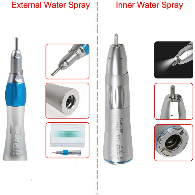 Стоматологический внутренний/внешний распылитель воды (светодиод) прямой
