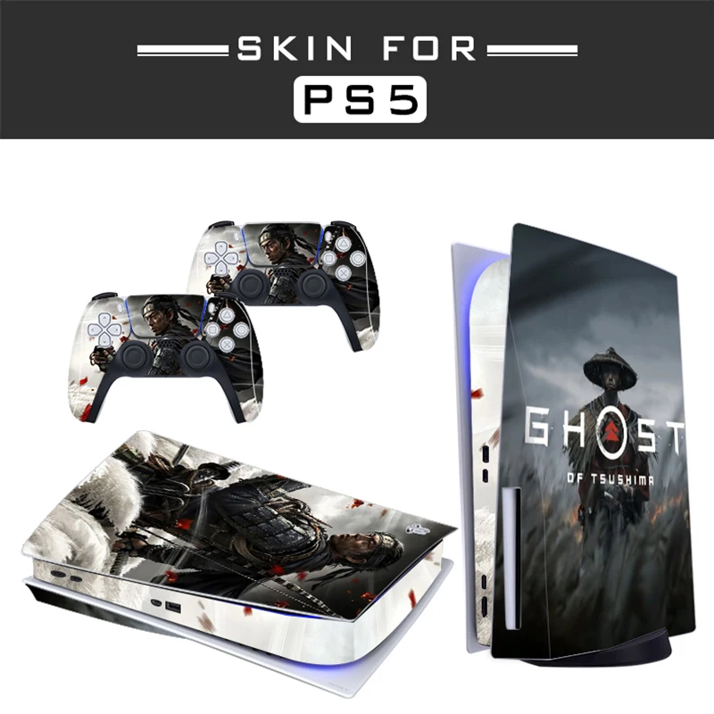 Призрак Tsushima PS5 дисковое издание кожи Стикеры наклейка кожного покрова для
