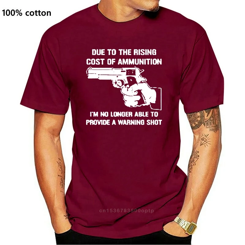 

New Men Cost Of Ammo Funny Guns Ar15 Ak47 T-Shirt