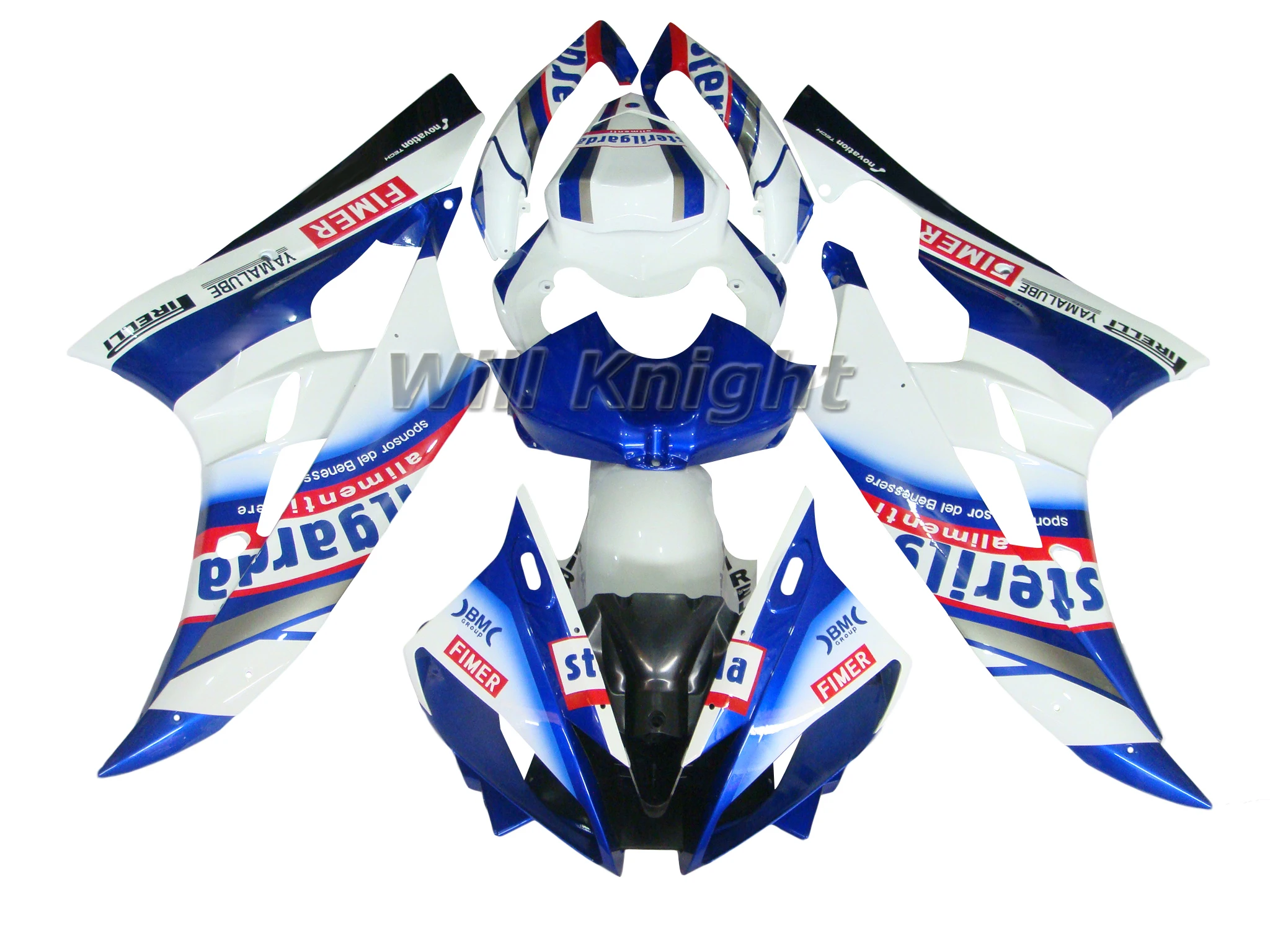 

For Yahama YZF600 YZF R6 2006 2007 Injection Body Fairing Kits Blue White