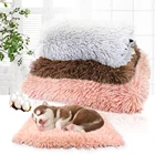 Зимняя подстилка для собак и кошек, мягкий флисовый коврик для домашних животных, теплый домик для кошек, спальное одеяло для маленьких и больших собак, питомник для кошек
