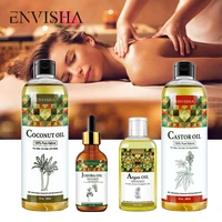 envisha body care serum skin oil moisturizing whitening shrink pores anti aging coconut argan jojoba castor rose oil hair growth
