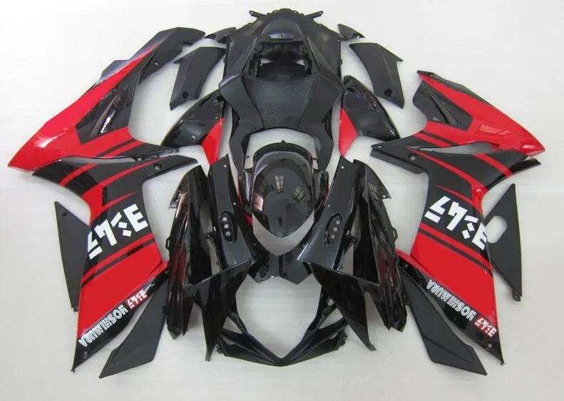 

Новый комплект обтекателей для кузова мотоцикла из АБС-пластика для Suzuki GSXR 600 750 2011 2012 2013 2014 2015 2016 Красный Черный