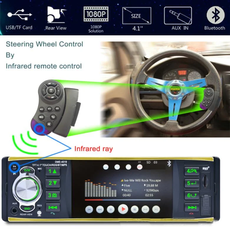 MP5-плеер автомобильный 4019B 4 1 дюйма Bluetooth FM USB | Автомобили и мотоциклы