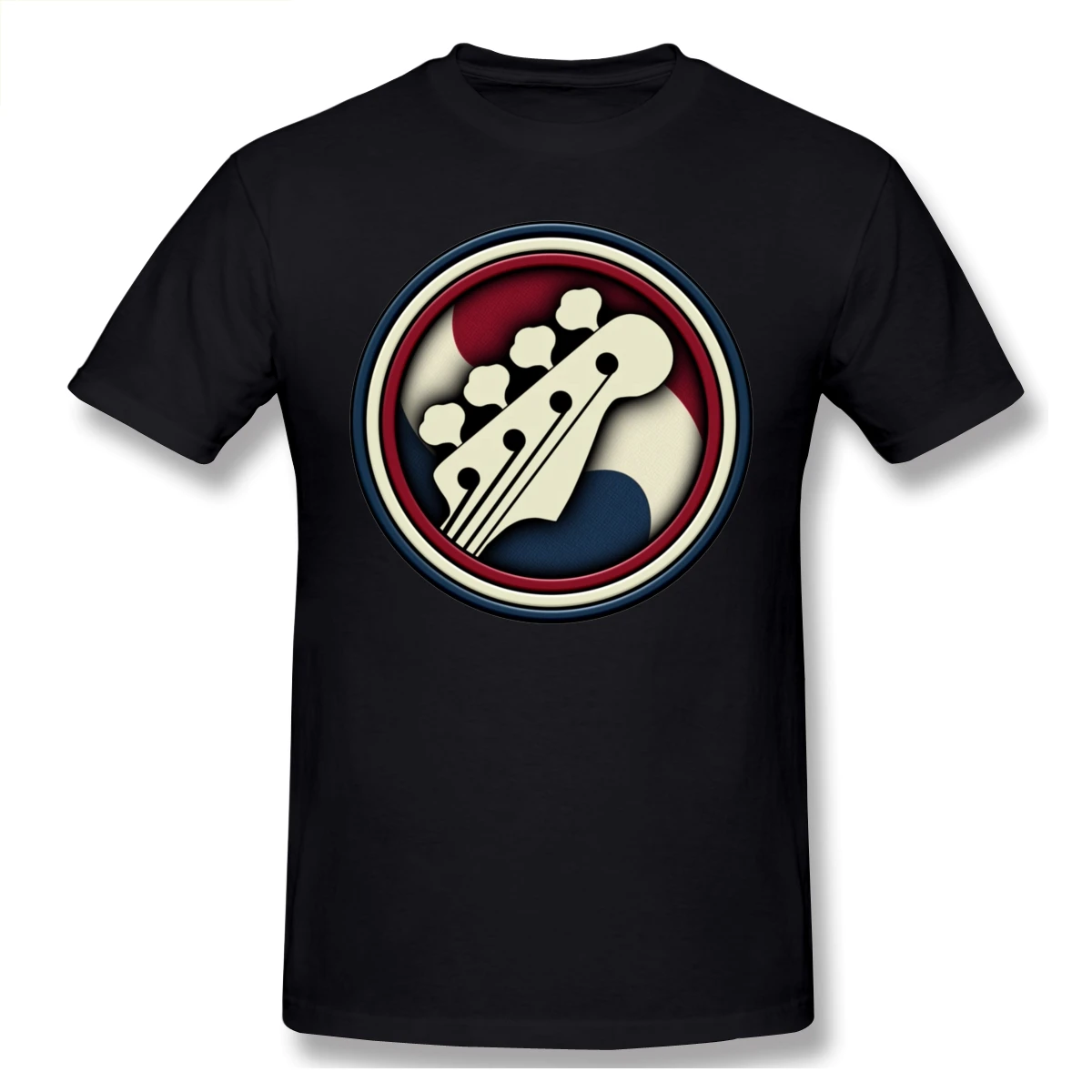

Bass Guitar T Shirt Plus Size Cotton Custom Short Sleeve Shirts