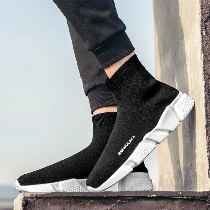 2020 Новые Модные дышащие легкие трикотажные сетчатые носки обувь с высоким берцем
